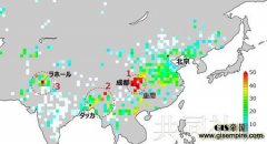 日本卫星观测显示中印城市甲烷浓度偏高